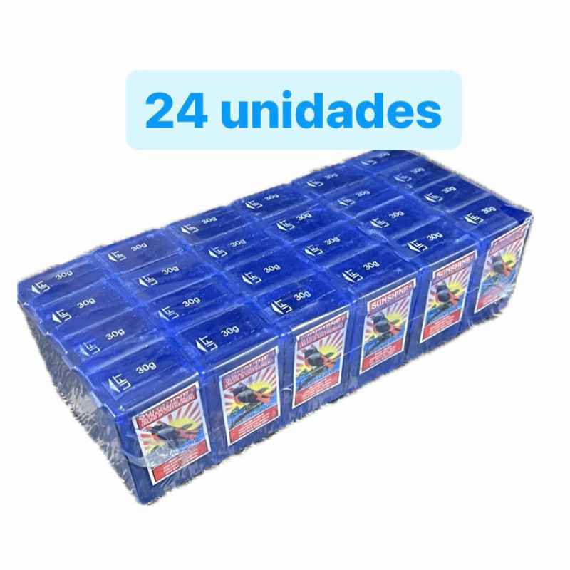 24 unidades Wagi Oagi Anil Sunshine Ultramarine Africano Importado PÓ para Limpeza Espiritual e Branqueador de Roupas