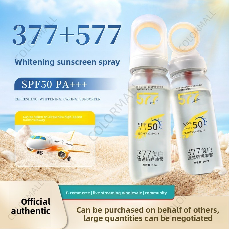 377 spray Protetor Solar De Cristal Clareador spf50 Pequena Abertura 577