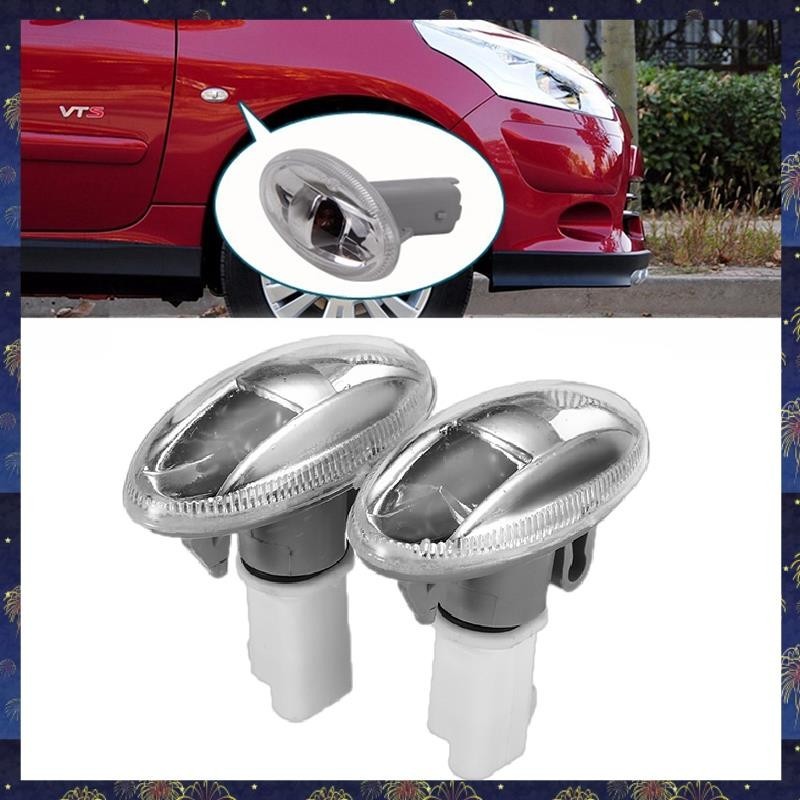 2Pcs Indicador Luminoso De Direção Lateral Do Carro Para Peugeot 108 107 407 206 6325G3 Citreon C1 C2 C3 Picasso