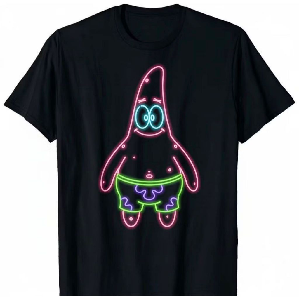Camiseta Basica Estampada Camisa 100% Algodão Unissex Bob Patrick Esponja