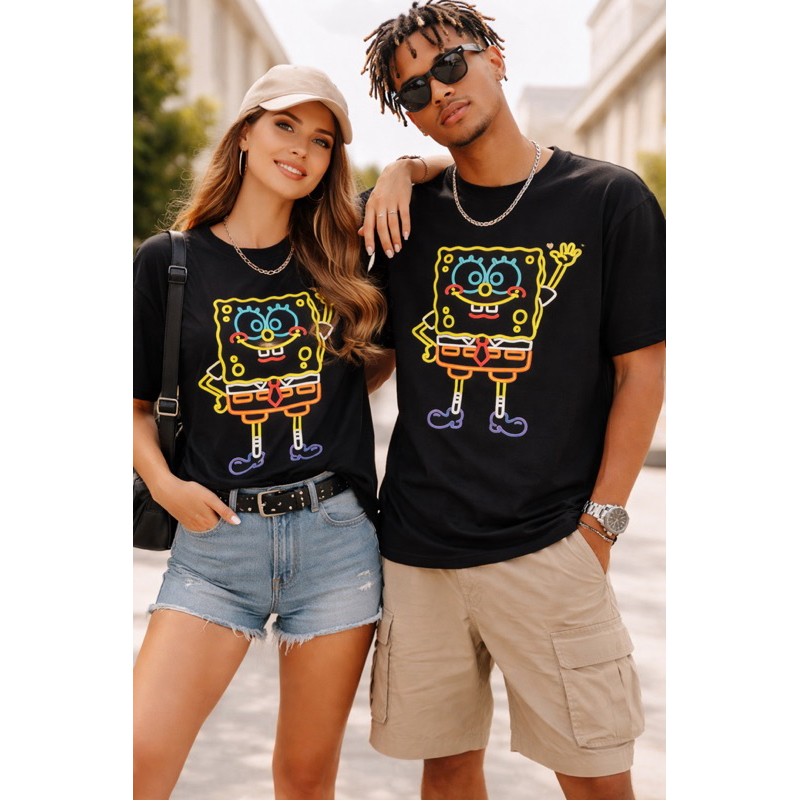 Camiseta Basica Estampada Camisa 100% Algodão Unissex Bob Esponja