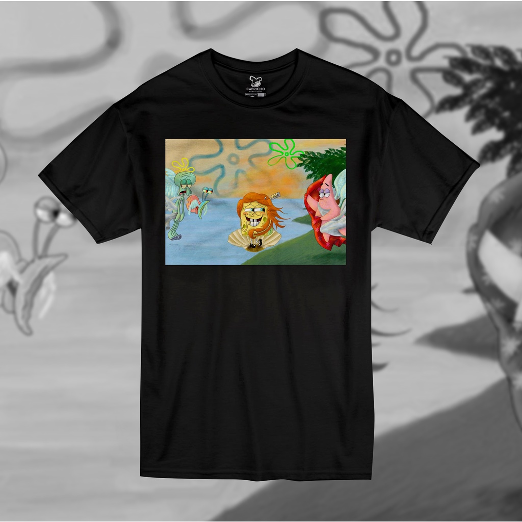 Camiseta Camisa Bob Esponja Renascentista Unissex