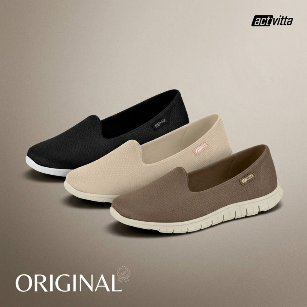 Tenis Feminino Actvitta Confortavel Academia Slip On Calce Fácil Original