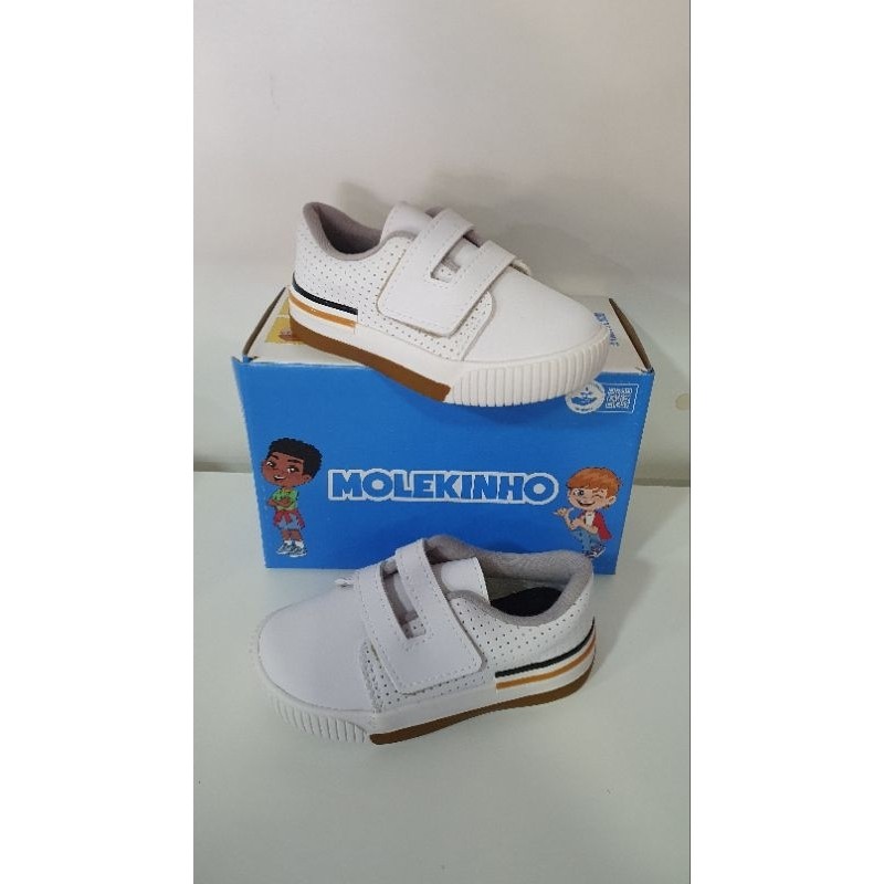Tênis Infantil Molekinho Napa Neo Casual Confortável Menino Solado Antiderrapante Leve Macio Dia a Dia Original