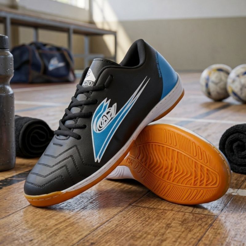 Chuteira Futsal Unisex Torcida Clube Solado Costurado Antiderrapante Macio Juvenil e Adulto Cores Variáveis
