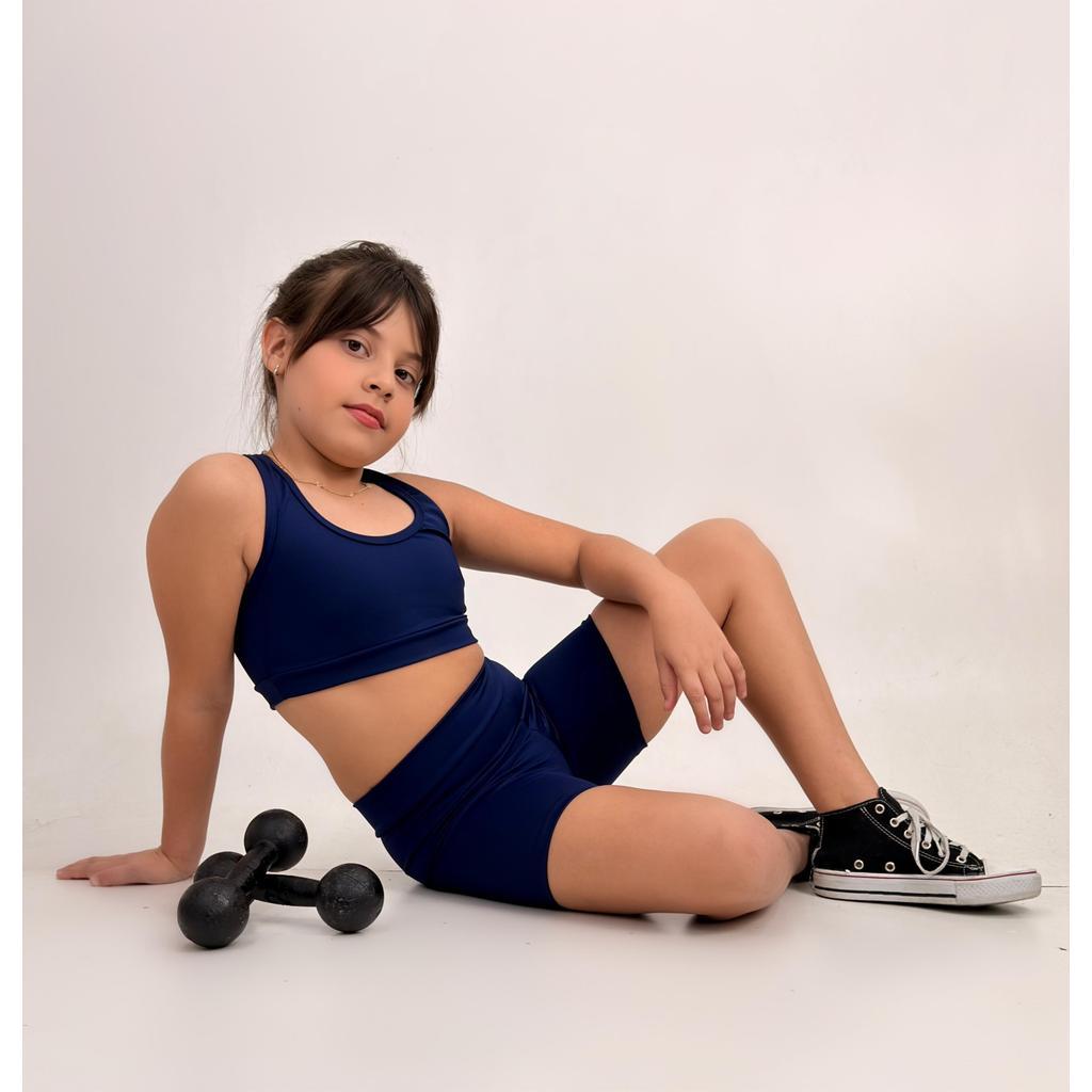 KIT 2 Top Zero Transparência Infantil Academia Esportivo Infantil Menina Top Confortável Zero Transparência
