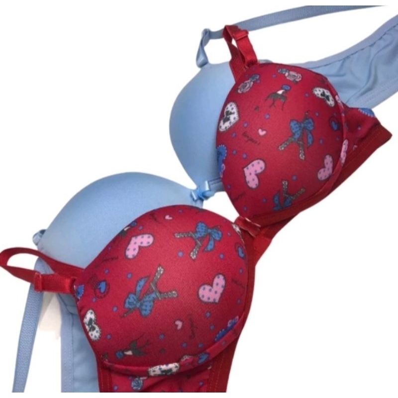 kit 2 Sutiã Menina Moça Juvenil Moda Menina Sem Arco Com Bojo Moda Infantil Roupa De Menina