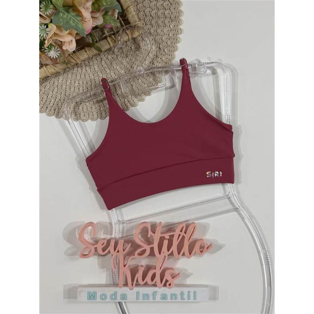 Top Infantil Siri Kids Sport Sara Nagoya Vermelho 42736