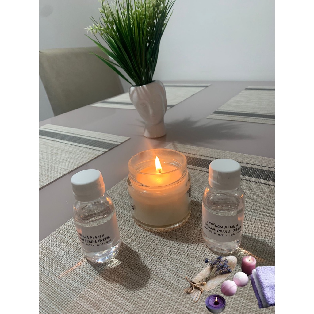 Essência P/ Vela Baunilha & Lavanda - 50ml