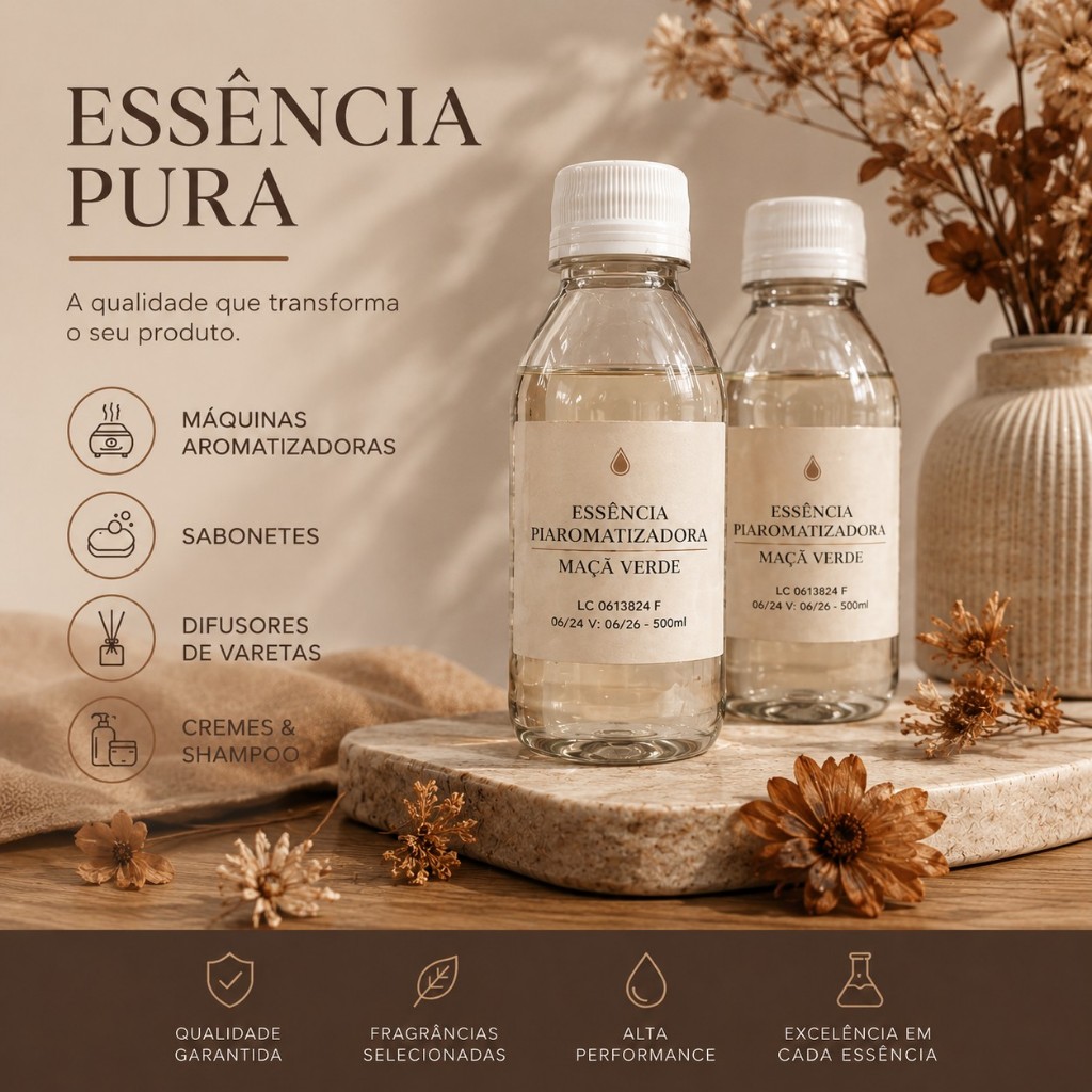 Essência Pura Lavanda Europeia Para Aromatizador de Ambiente, Home Spray, Cremes e Sabonetes - 50ml