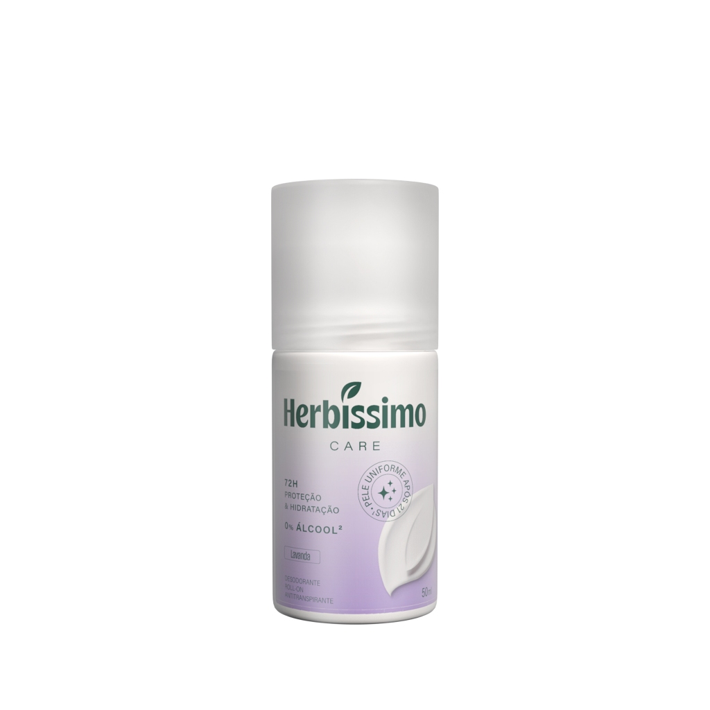 Desodorante Roll-On Antitranspirante Herbíssimo Care Lavanda 50ml