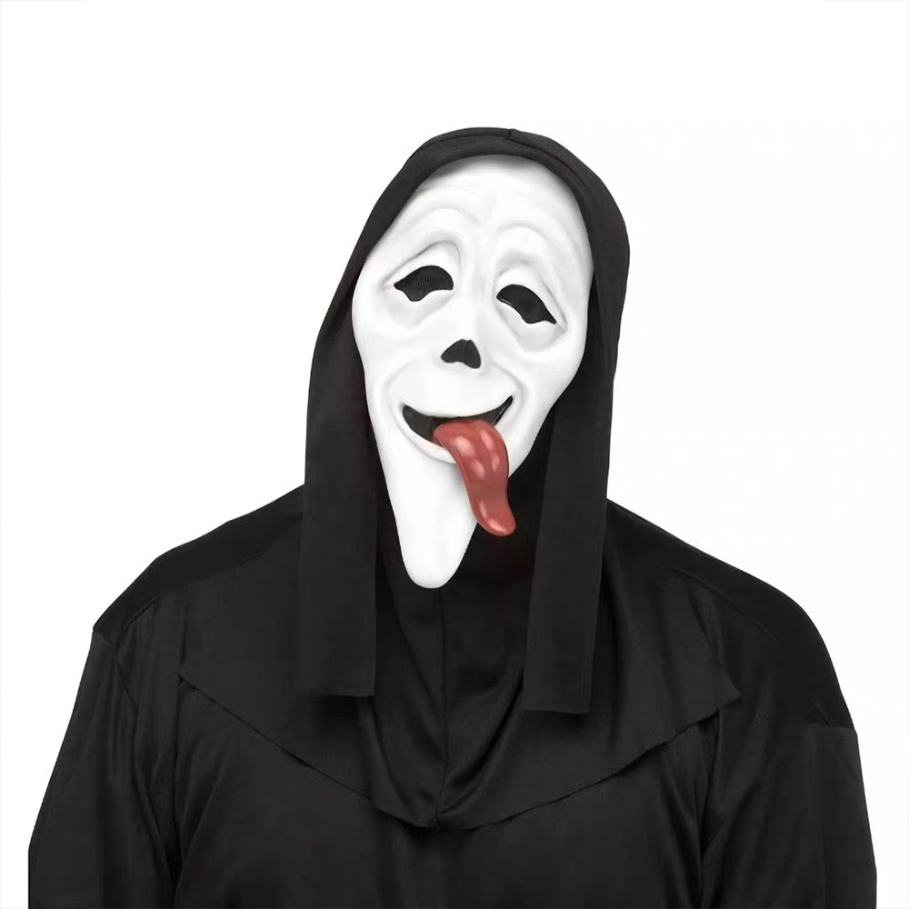 Halloween Ghost Scream Movie Horror Face Mask Cosplay Adult Costume Accessories Props