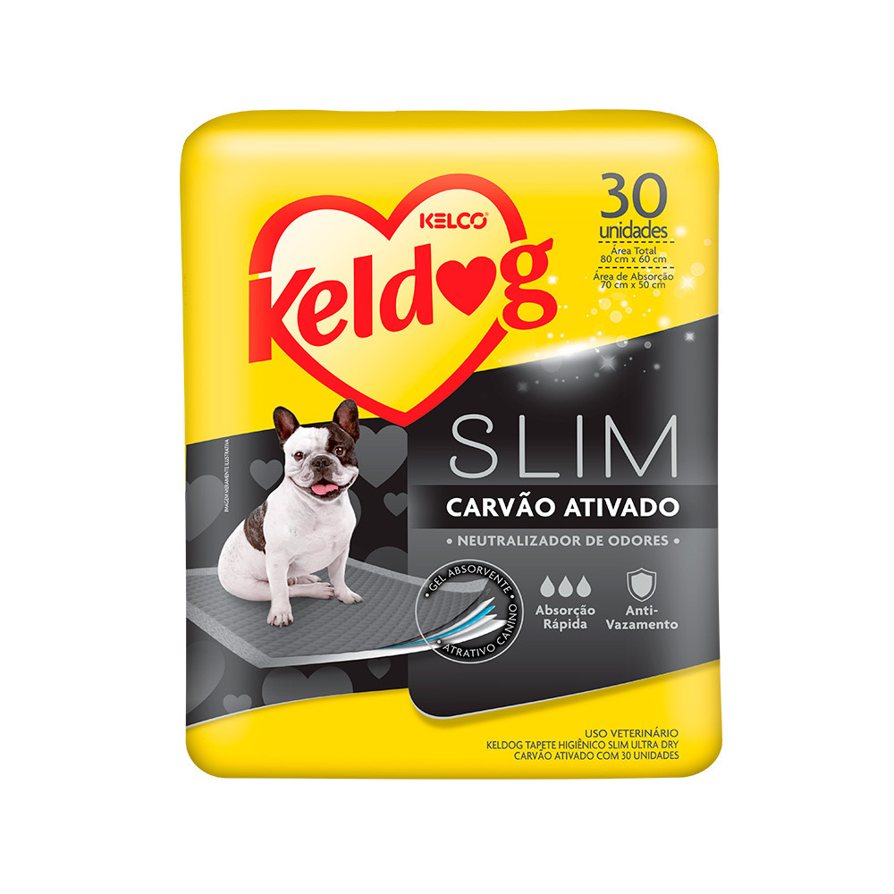 Tapete Higiênico Slim Ultra Dry Carvão Ativado – 30 Unidades