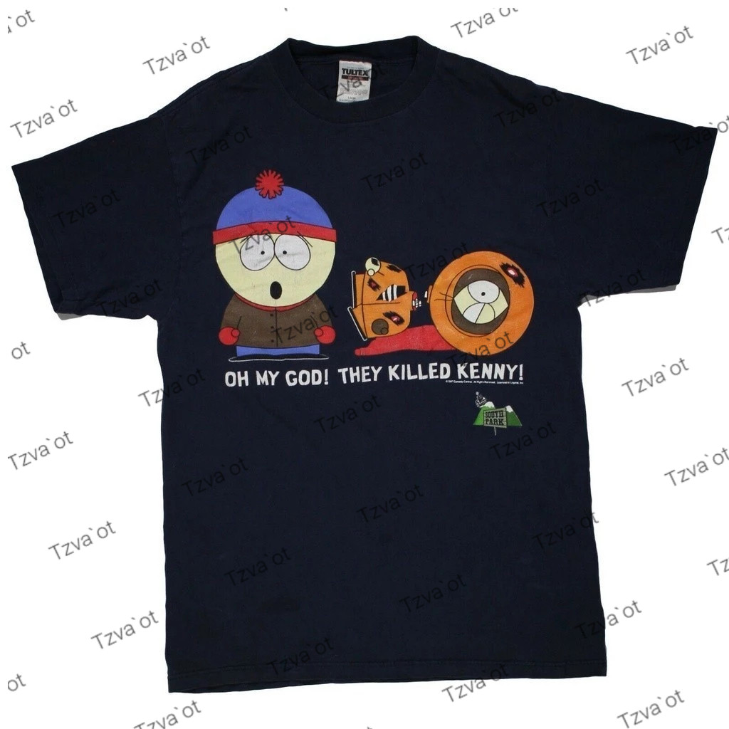 Camiseta Popular Vintage South Park Men's 1997 Comédia Central Assassina Kenny 90S Slim Fit tee top 01