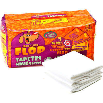 Tapete higiênico 55x60cm Petix Flop Slim - contém 30 unidades