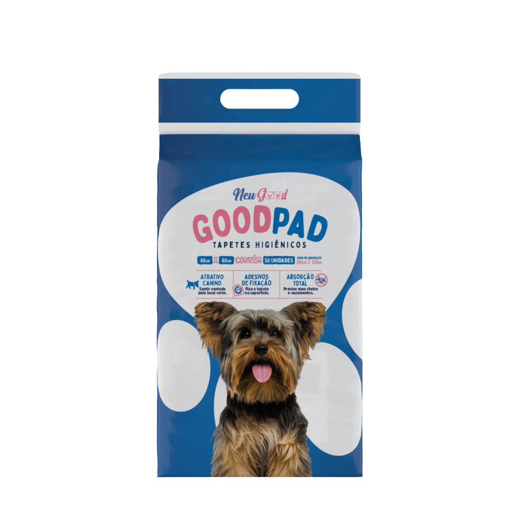 Tapete higiênico 60x60 Slim Good Pad com 30 Unidades