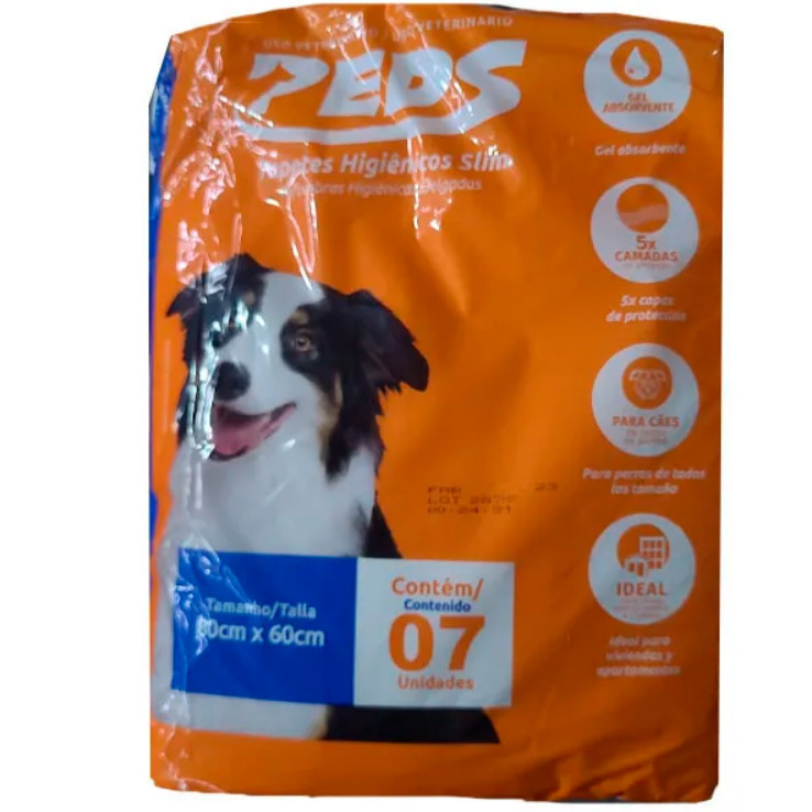 CONFORT PEDS SLIM TAPETE HIGIENICO  80X60 C/07