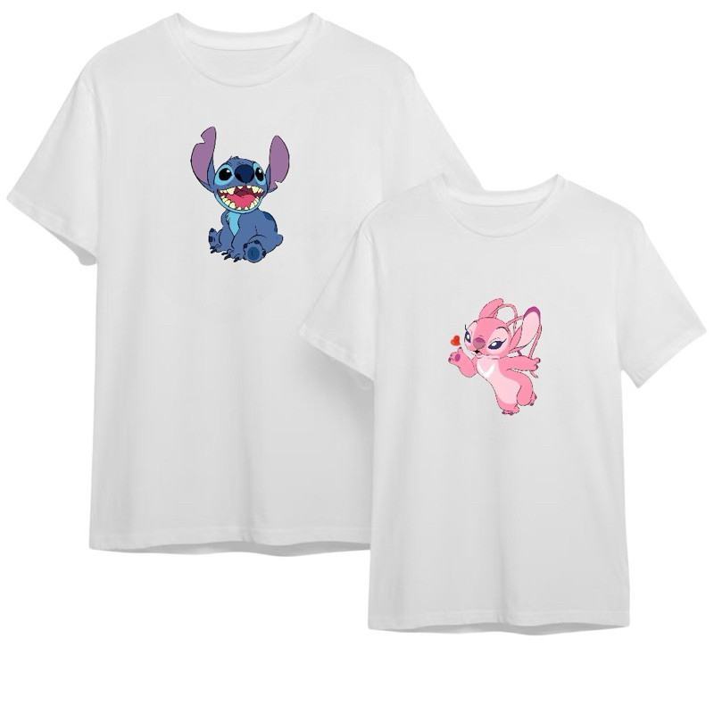 Kit 2 camisas para casal lilo e stitch kit casal camisetas basicas promoção top