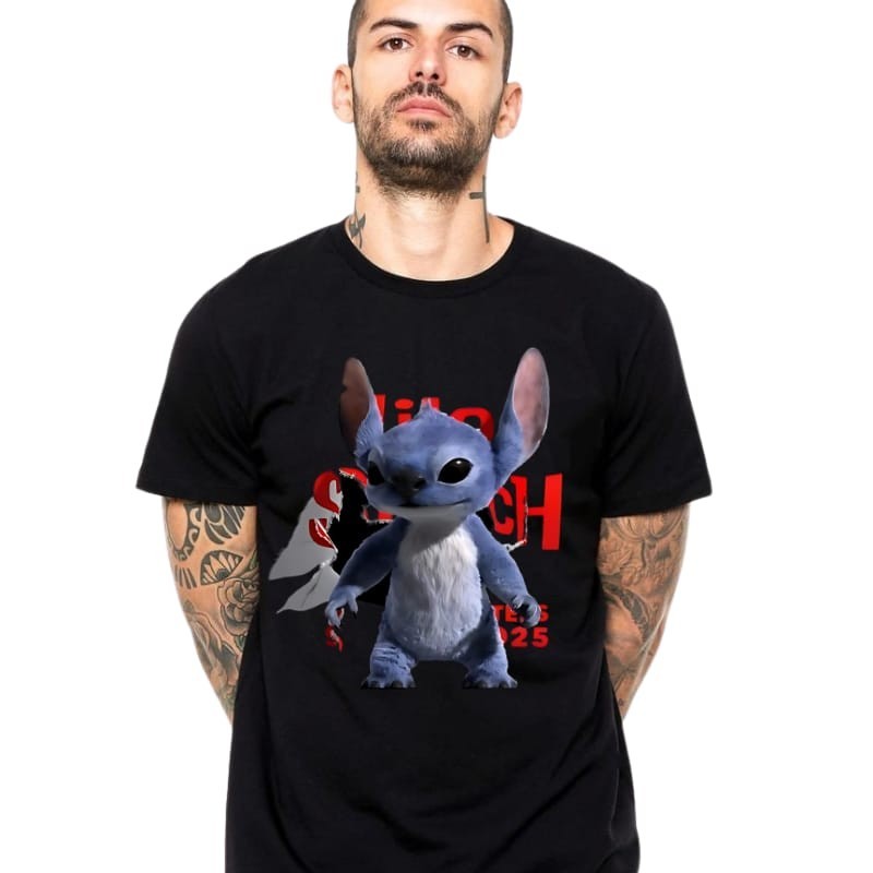 Camiseta premuim Lilo Stitch 100% Algodão envio rápido top