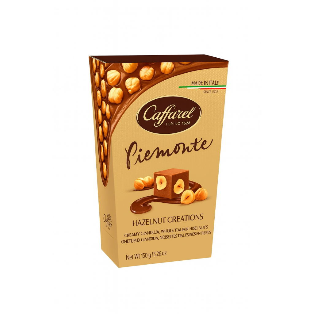 Caffarel Chocolate Italiano 150g – Piemonte Premium com Avelãs Inteiras
