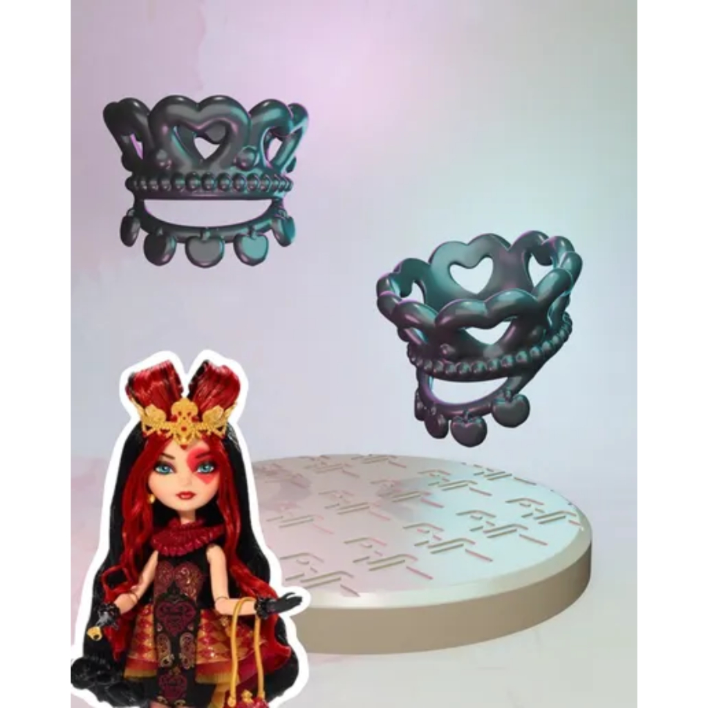 Pulseiras Inspiradas Lizzie Hearts Ever After High – Reposição para Boneca | Impressão 3D