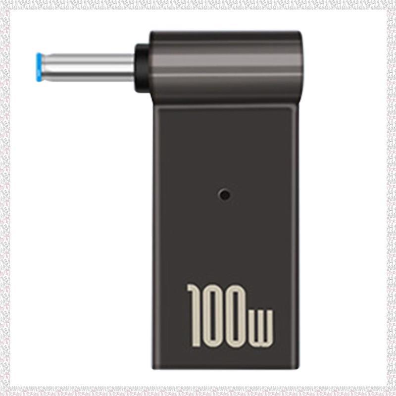 (Ogl) USB Tipo C Fêmea Para 4.5 X 3.0Mm Jack Plug Adaptador De Carregamento Laptop 100W PD Carregador De Energia Ponta D