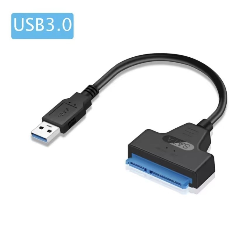 Cabo Ponta AZUL USB 3.0 Pará SATA Tipo-C Adaptador, Cabo Sata, 2.5