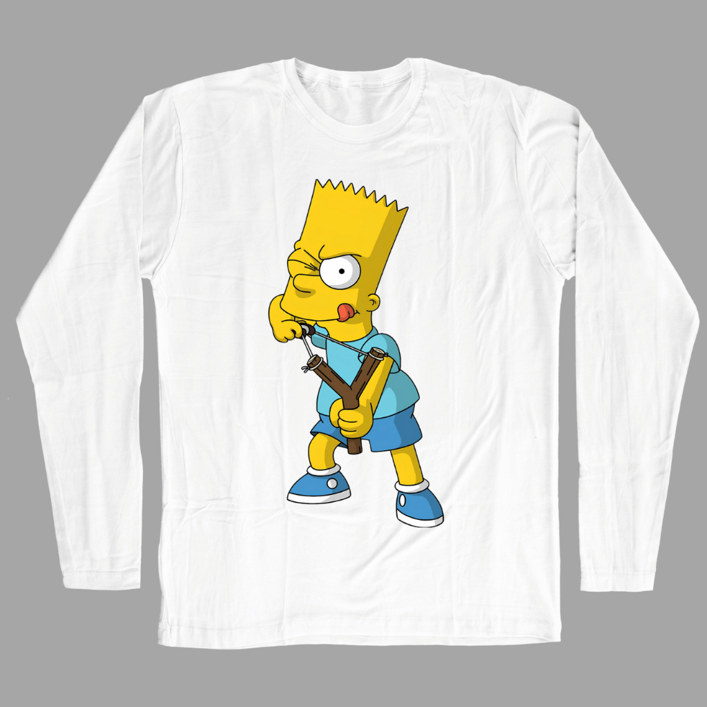 Camiseta Manga Longa Estilosa Divertida Desenho - Envio Imediato