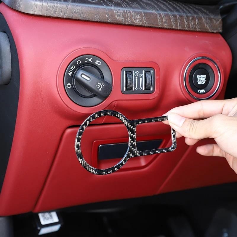 Para Maserati Ghibli III (M157) Quattroporte VI V 2013-2022 Interruptor Do Farol Carro Decoração Quadro Adesivo Peças De