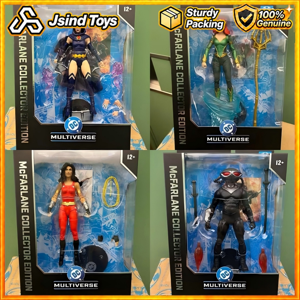 [2026.9] McFarlane Toys DC Multiverse MERA , WONDER GIRL , BLACK MANTA , RAVEN Figura De Ação De 7 Polegadas