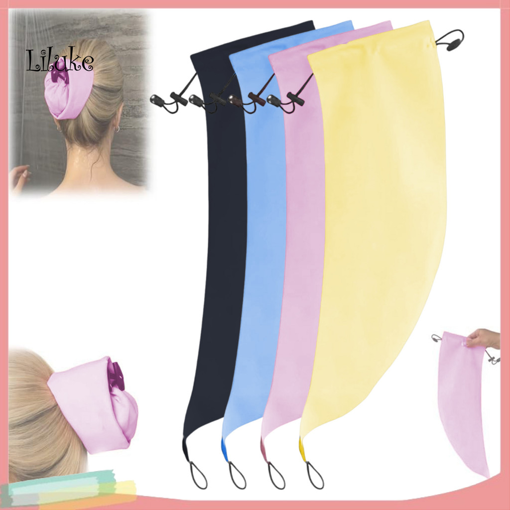 Hair Protection Cap Protect Styled Waterproof Ponytail Shower for Long – Reusable Bathing Hat with Sleeve Perfect for