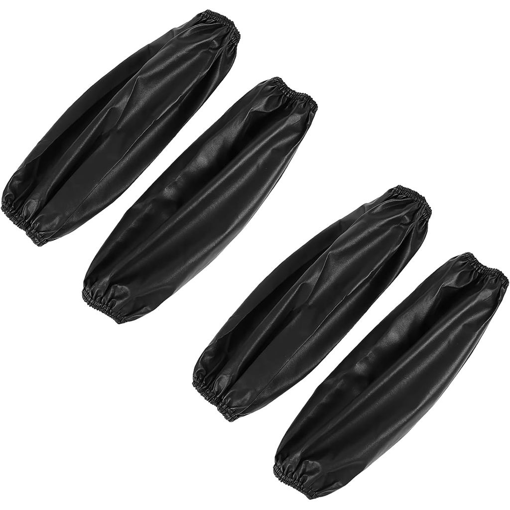 2 Pairs Protective Arm Sleeves, PU Waterproof Sleeves to Cover Arms for Men Women Arm Sleeve with Elastic Cuffs Oilproof