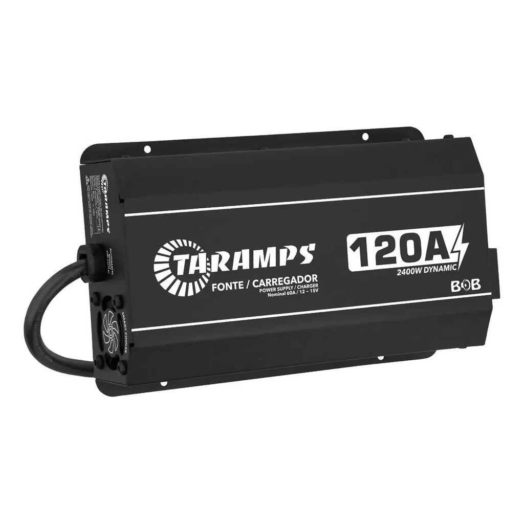 FONTE CARREGADOR DE BATERIA TARAMPS BOB 120A DINAMICO
