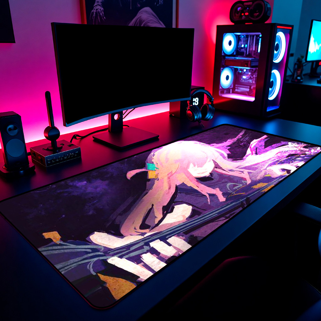 Mouse Pad Gamer Bocchi The Rock Hitori Gotoh 65x30cm 80x40cm 90x50cm 120x60cm Borda Costurada