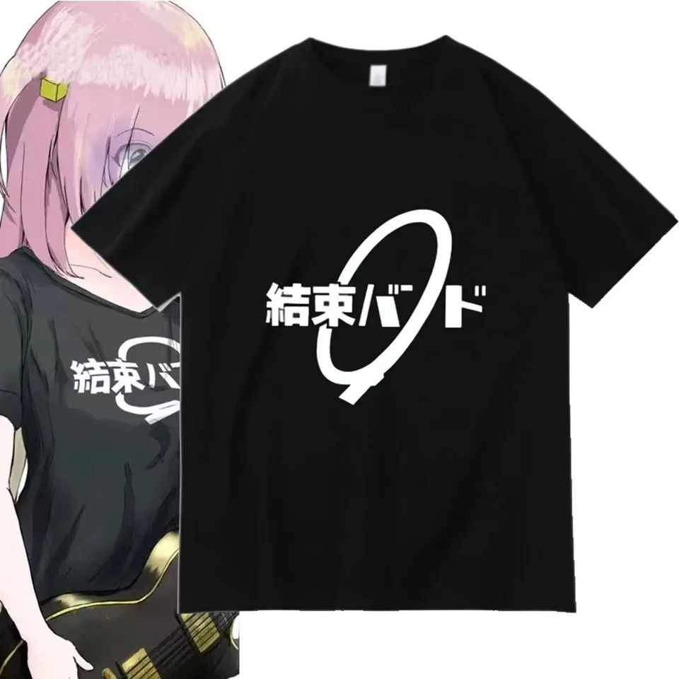 Camisa Camiseta Básica Hitori Gotoh Bocchi the Rock Símbolo Cosplay Anime Mangá Unissex