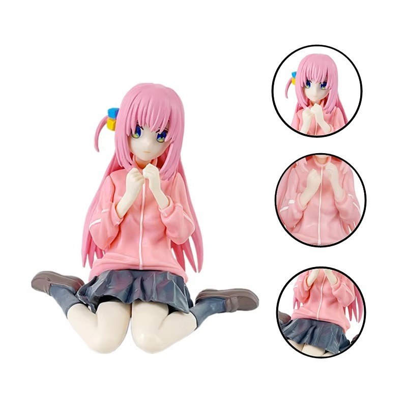 Action Figures Bocchi the Rock Gotoh Hitori Anime PVC Figura Kawaii Colecionável Estatueta Modelo Decoração Geek Fã