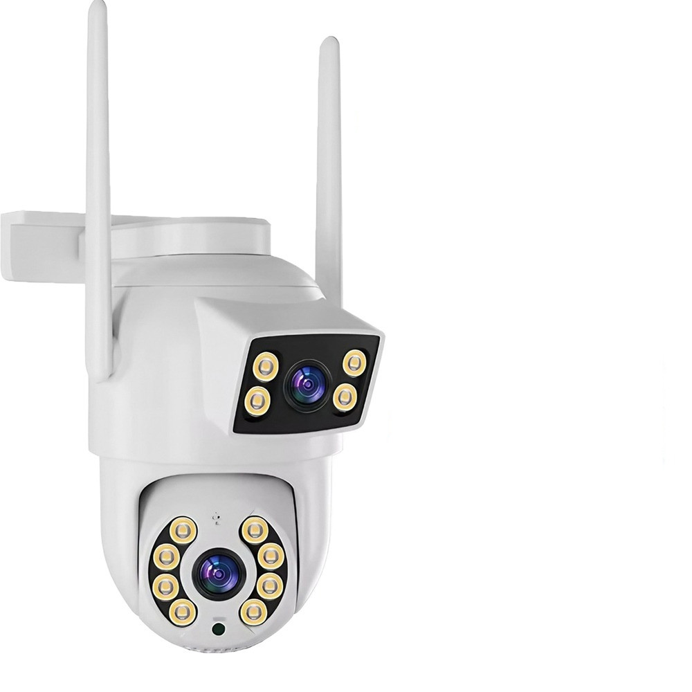 Câmera de Segurança Wi-Fi 4MP Antena Dupla 360° Visão Noturna Colorida Alarme 110dB YOOSEE Monitoramento Remoto