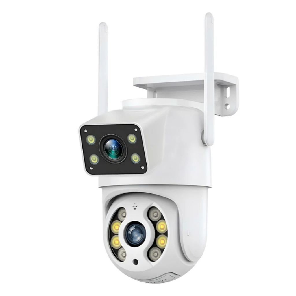 Câmera de Segurança IP Wi-fi Branco IP66 360°de Lente Dupla - YOOSEE