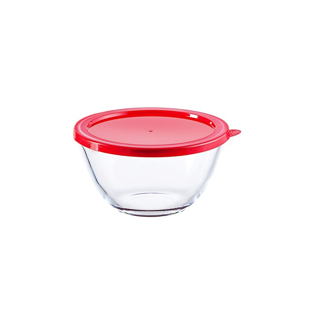 Travessa Tigela Bowl Oval De Vidro Temperado 800ml C/ Tampa Design Sofisticado