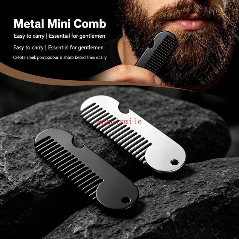 Pente Metal Grooming Dobra Como Abridor Garrafas Prático Para Ambientes Externos