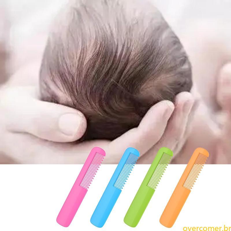 Ove Baby Comb Escova Cabelo Cor Pura Dentes Redondos Desembaraçando Pentes Banho
