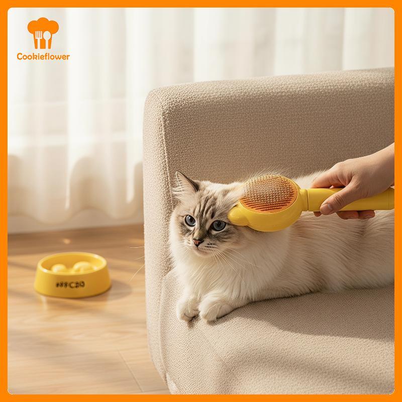 CKFR Auto Limpeza Slier Pet Cat Escova Remove Efetivamente Furb Flutuante Para Gatos Ao Ar Livre Interior Grooming Novo