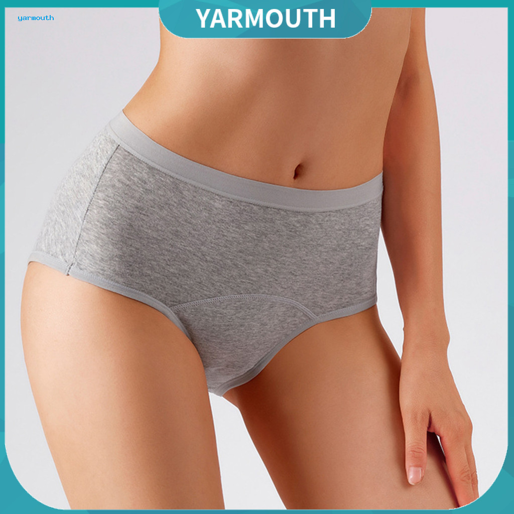 Cotton Everyday Underwear High Waist Women’s Period Leak-proof Panties Breathable Elasticity Full Coverage Menstrual C