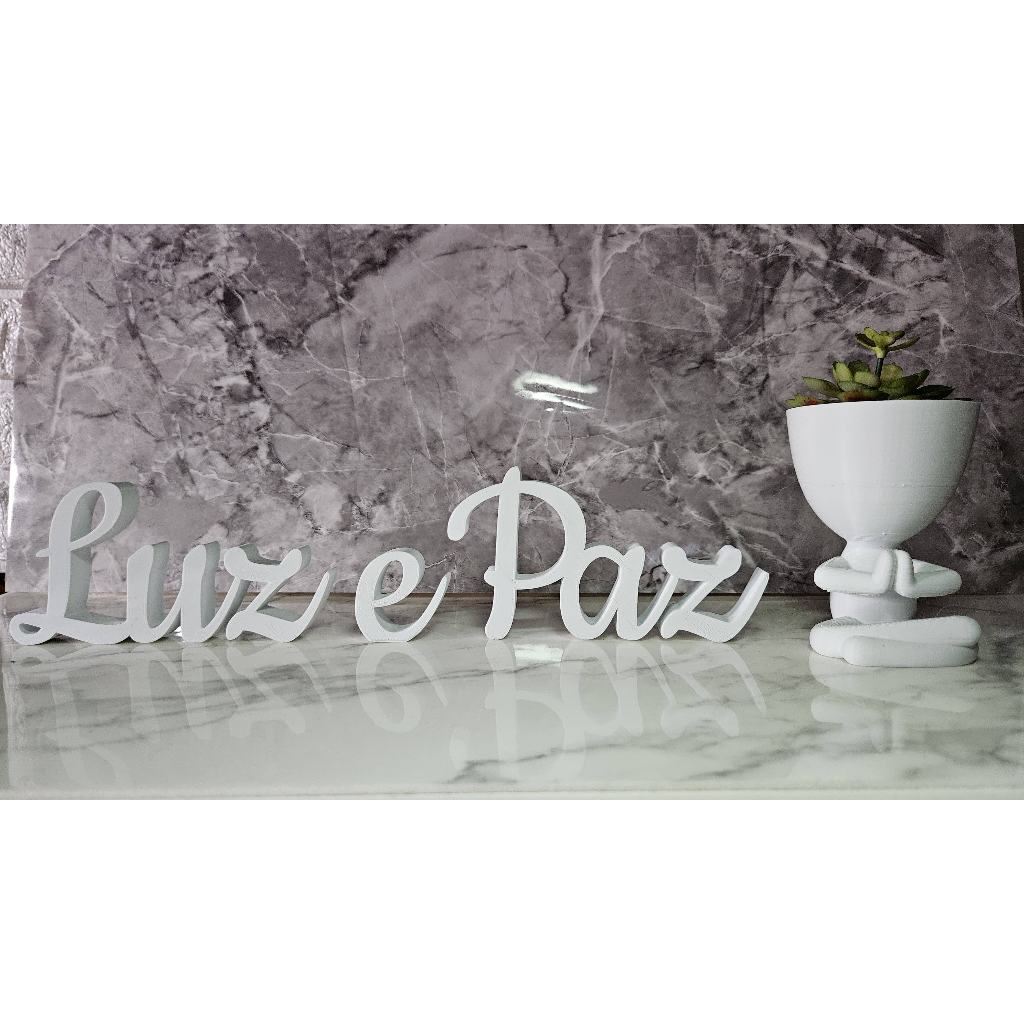 Kit Decorativo Luz e Paz E Vaso Bob Robert Plant Meditação