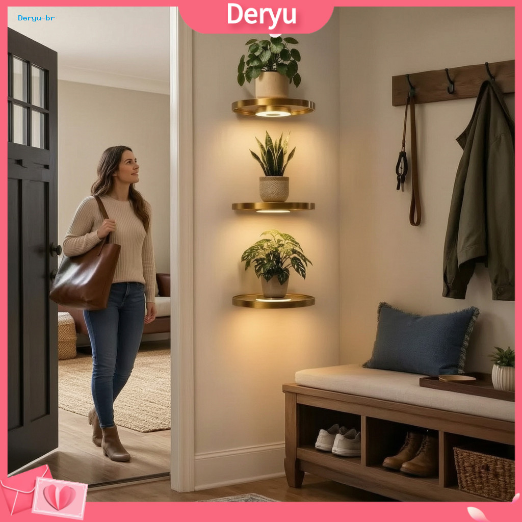 Unique Succulent Flower Pot Magnetic Levitation Plant with Led Light Floating Rotating Air Holder Usb Powered Desktop Pl