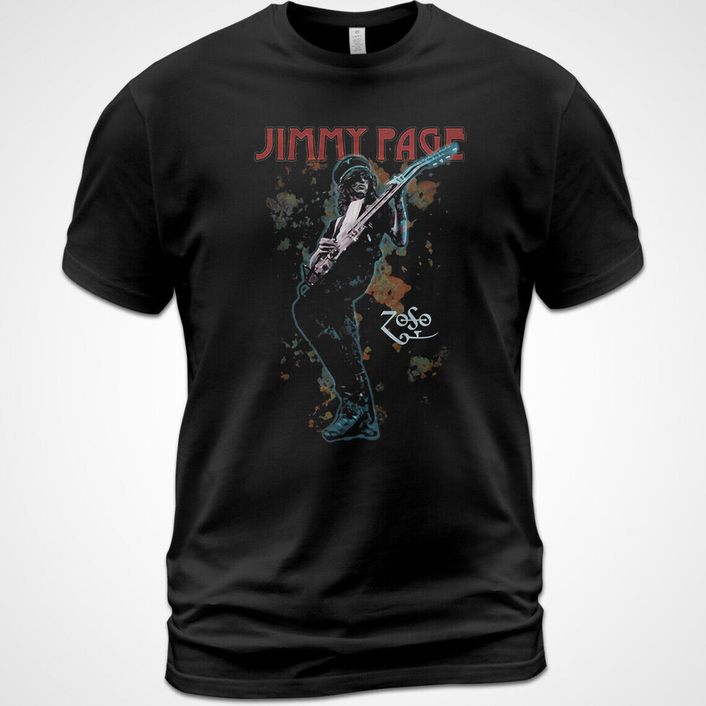 Camiseta De Algodão Led Zeppelin Zoso Álbum Tee Robert Plant Jimmy Page John Bonham