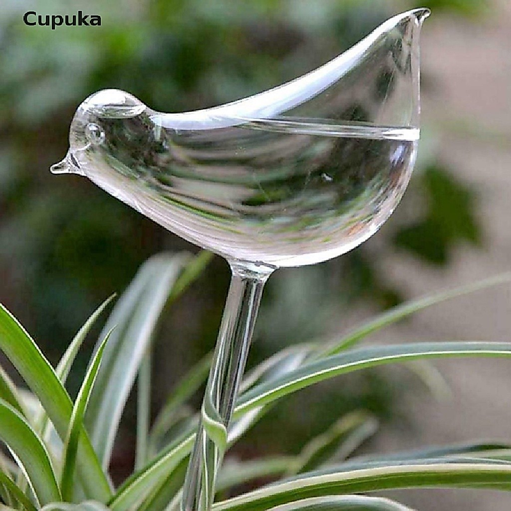 Globos De Rega Automática Cupuka Plant Waterer , Lâmpadas Transparentes Sopradas À Mão Em Formato De Pássaro BR