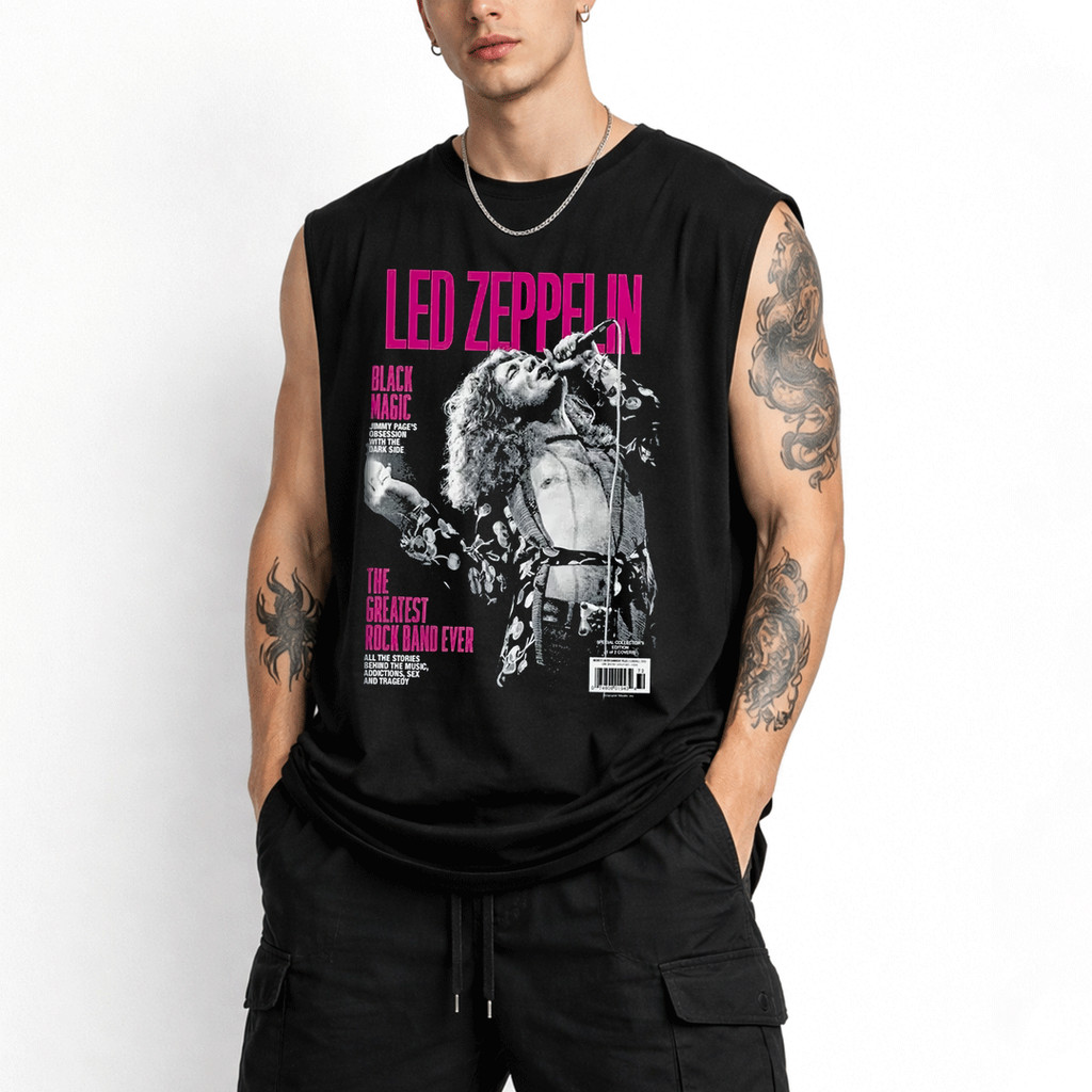 Regata Oversized Machão Led Zeppelin Greatest Rock Band Robert Plant