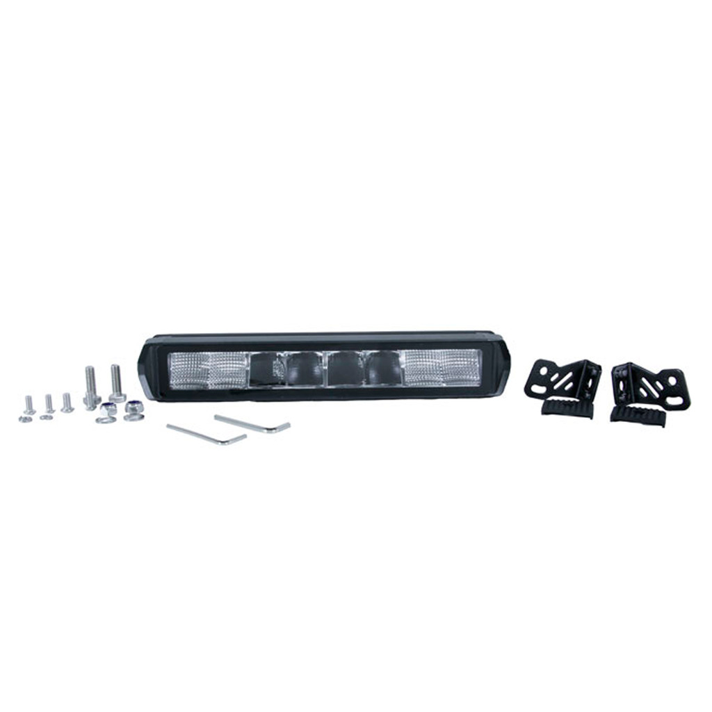 Farol de Milha Neblina Shocklight Xroad Barra 30cm 8 Leds 10/30V 34W 4000lm