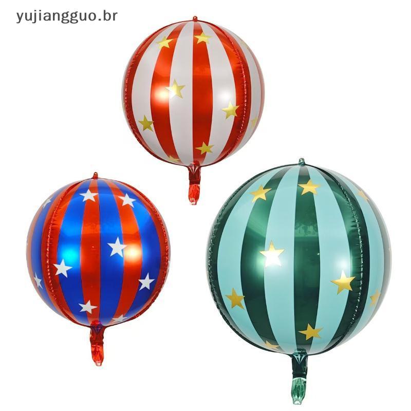 # Novo 1 Peça Balão De Filme De Alumínio Com Estrela Listrada De 22 Polegadas , Balões De Decoração Para Casa De 2025 De